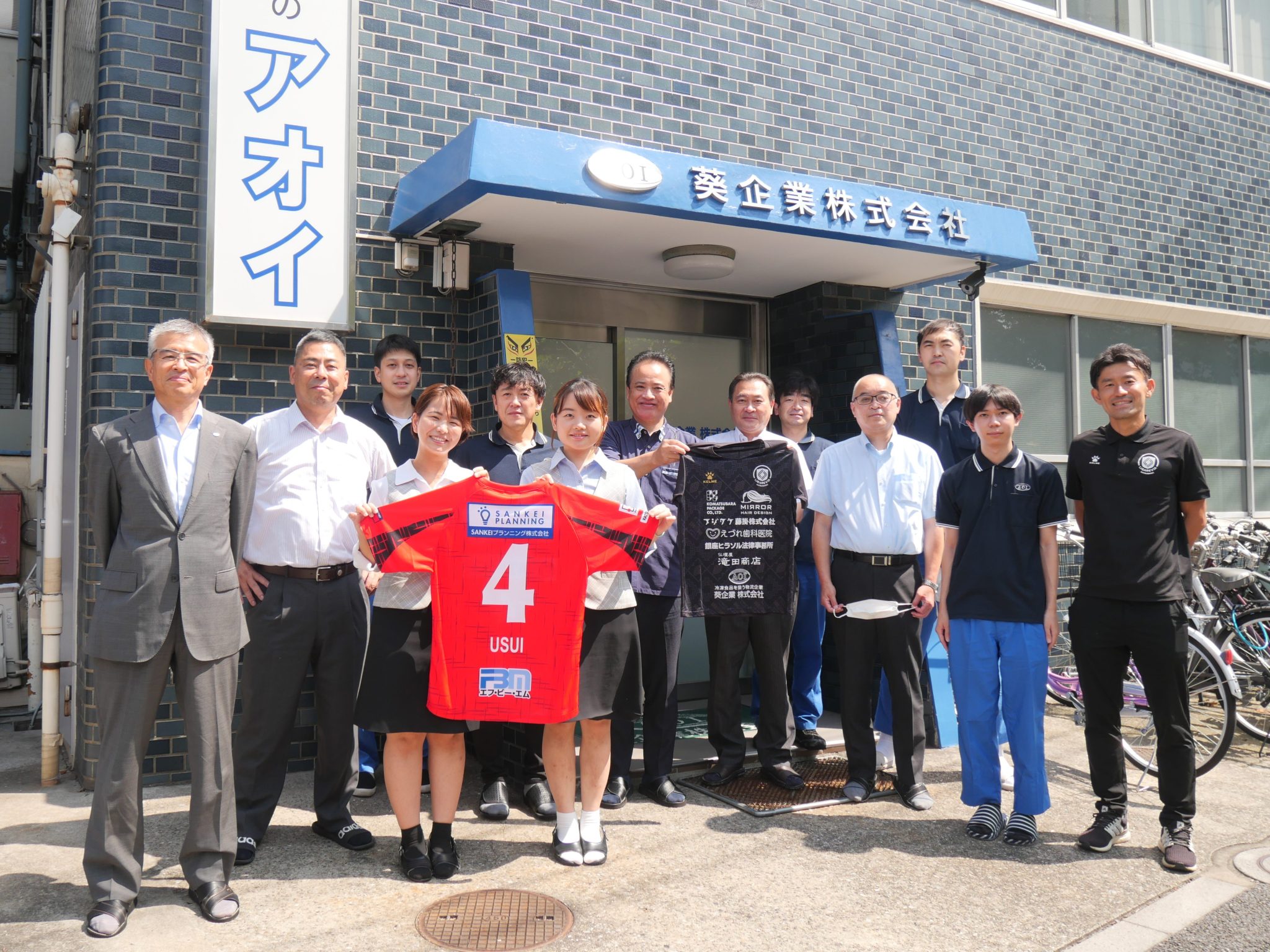 リガーレヴィア葛飾・碓井 孝一郎選手（愛称：サスーン）の表敬訪問を受けました！